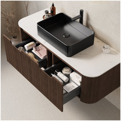 Meuble-lavabo et lavabo de salle de bain 48 po Dina