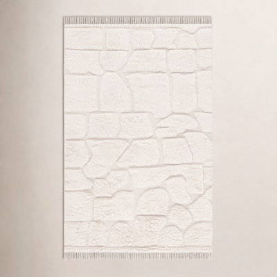 Hand-Woven Geometric Rug