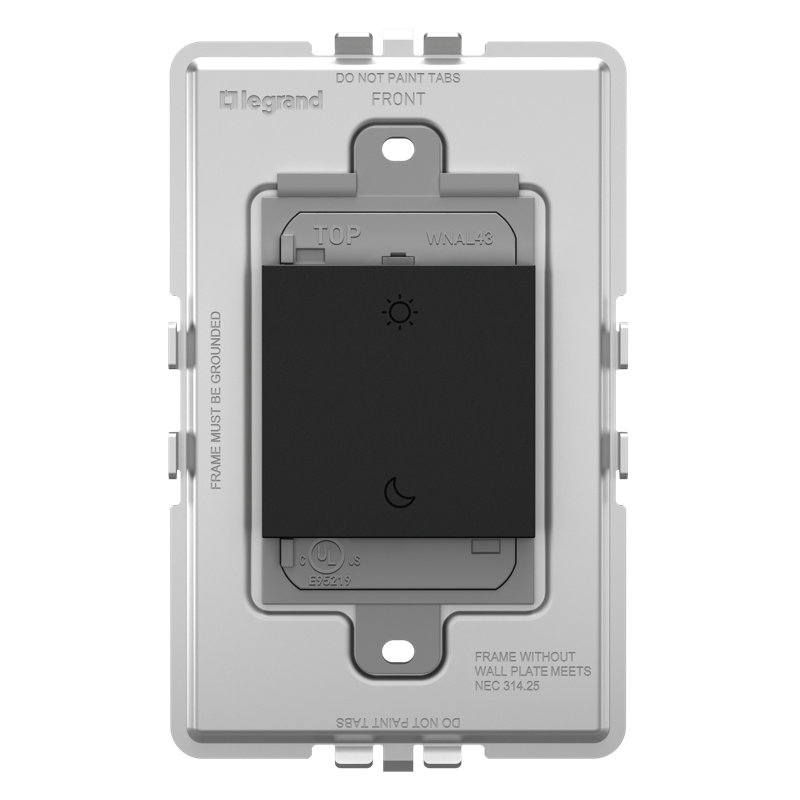 Interrupteur intelligent sans fil Adorne Wake / Sleep avec Netatmo, Graphite