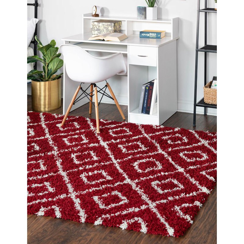 Assata Geometric Indoor Rug, Rectangle 5'3" x 8'