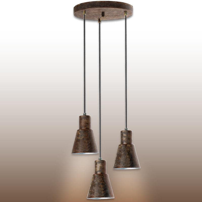 Luminaire suspendu à hauteur réglable 3 lumières