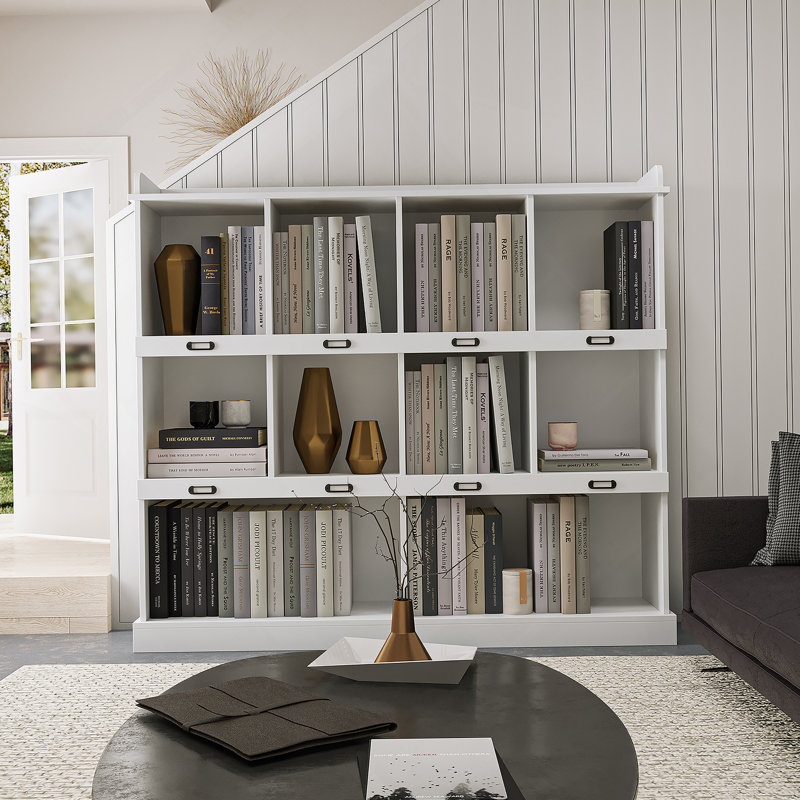Bibliothèque à 10 tablettes, Blanc