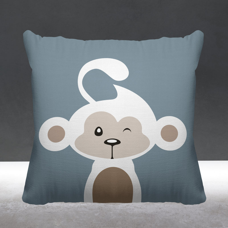 Coussin intérieur Ollie, 17 po x 17 po, Gris, Carré