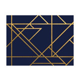 Gold Navy And Lines II Print by Guseul Park