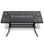 Ensemble de salle à manger 5 pièces en aluminium coulé résistant aux intempéries, comprenant 4 chaises pivotantes et une table rectangulaire avec cadre-227574611