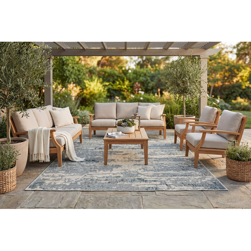 Mechling Indoor / Outdoor Rug, Rectangle 6'7" x 9'6"