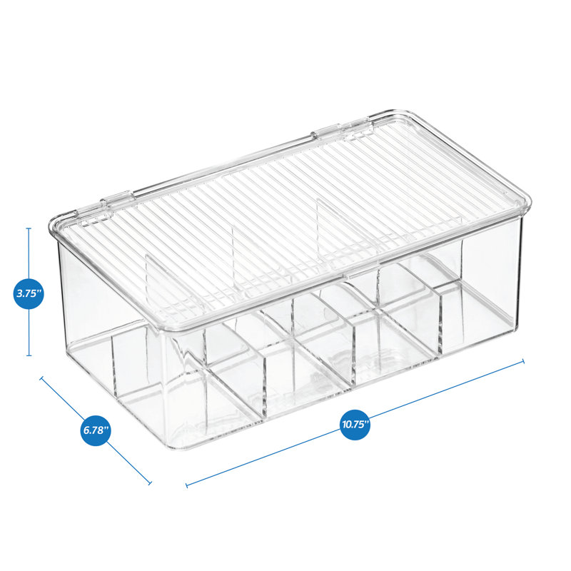 Abitha 2 Container Stackable Tea Bag Organizer