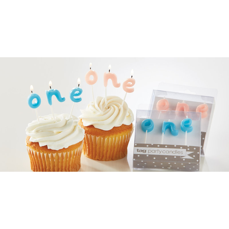 One Candle Set, Light Blue