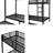 Twin XL Over Twin XL Metal Bunk Bed With Twin Trundle - Heavy Duty Noise-Free Frame - Black-757303623