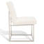 Chaise d'appoint rembourrée en acier inoxydable Athens-1213203037-1209155798