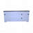 65.3" TV Stand For Tvs Up To 3" With LED Light Strips And Iron Mesh Barn Door Y Decorative Strip White Color (Top) Farmhouse-1354001868