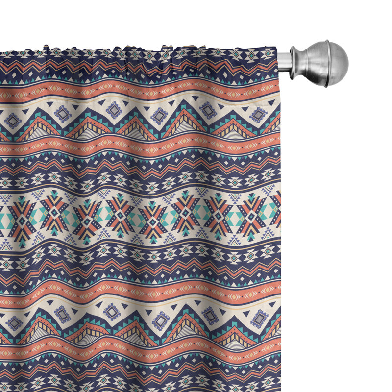 Rideaux 4 panneaux East Urban Home Aztec, L 56 po x L 95 po