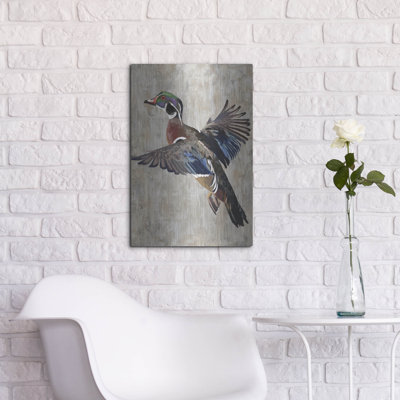 'Wood Duck' by Cat Thurman Designs Metal Wall Art