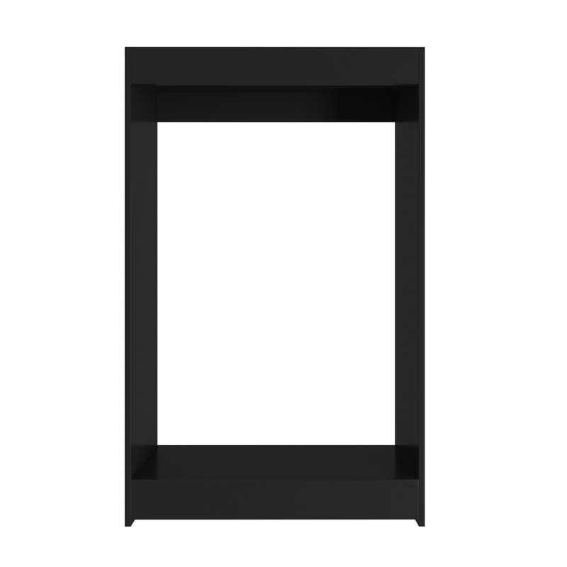 Double Hanging Closet Unit Closet System, Black, 46" x 28.5" x 14"