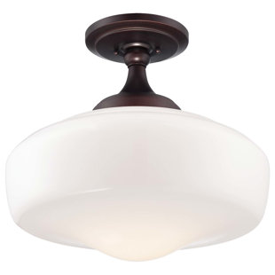 Glass Semi Flush Mount