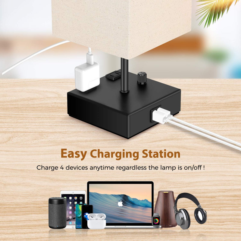Metal USB Table Lamp