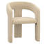 Ensemble de salle à manger 5 pièces - Table ivoire avec chaise beige