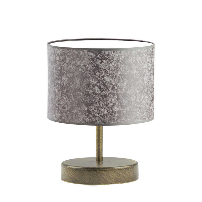 Antinio Standard Table Lamp, Grey, Gold, Black