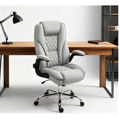 Chaise de bureau à haut dossier, conception ergonomique réglable pour la maison et le bureau