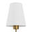 1 - Light Linen Cone Vintage Fabric Shade Wall Sconce