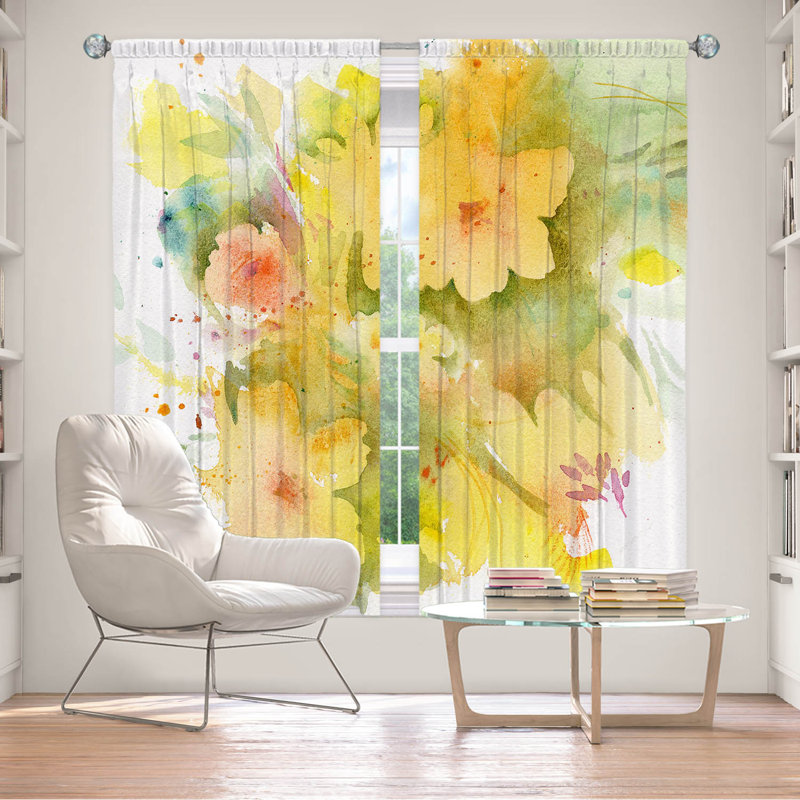 Paire de rideaux obscurcissant en polyester Edom, L 40 po x L 82 po