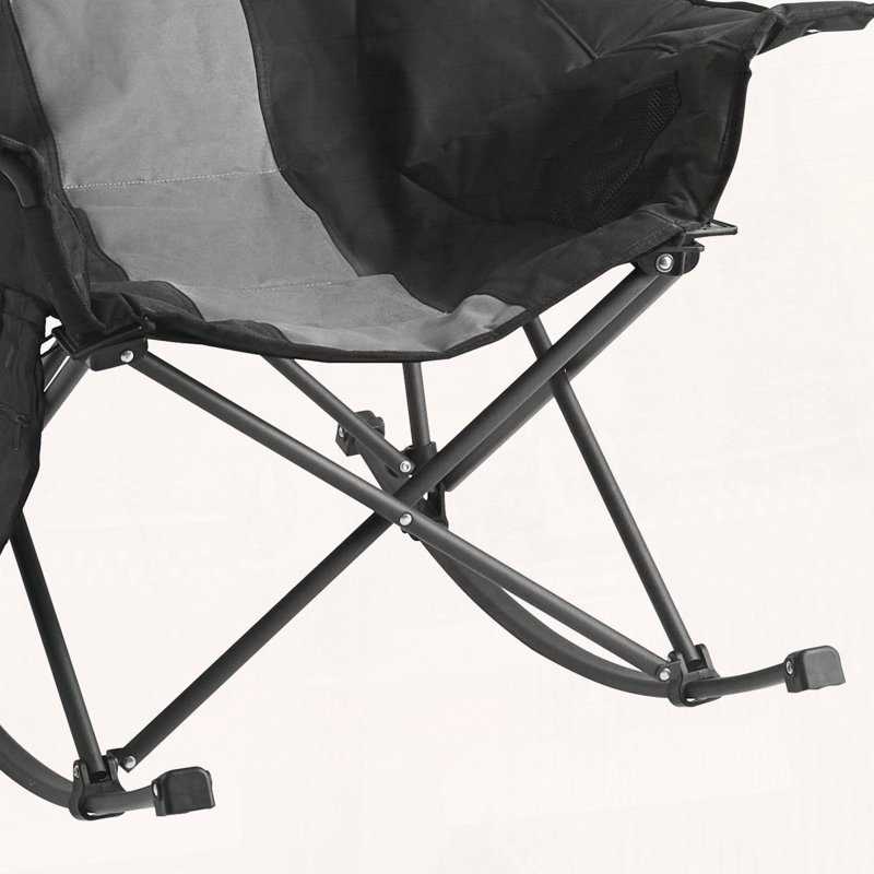 Heated Portable Folding Rocking Chair with Dual-Zone Heating