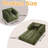 Convertible Corduroy Sleeper Sofa Bed, 3-Position (Sofa/Recliner/Bed) with High-Density Foam, No Assembly Required, Vacuum-Compressed for Easy Shipping-180198935