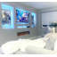 digital flames White Electric Fireplace-98291304