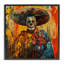 Giclée encadrée de la journée des morts vibrante, design par Marta Wiley-739947114-739947108