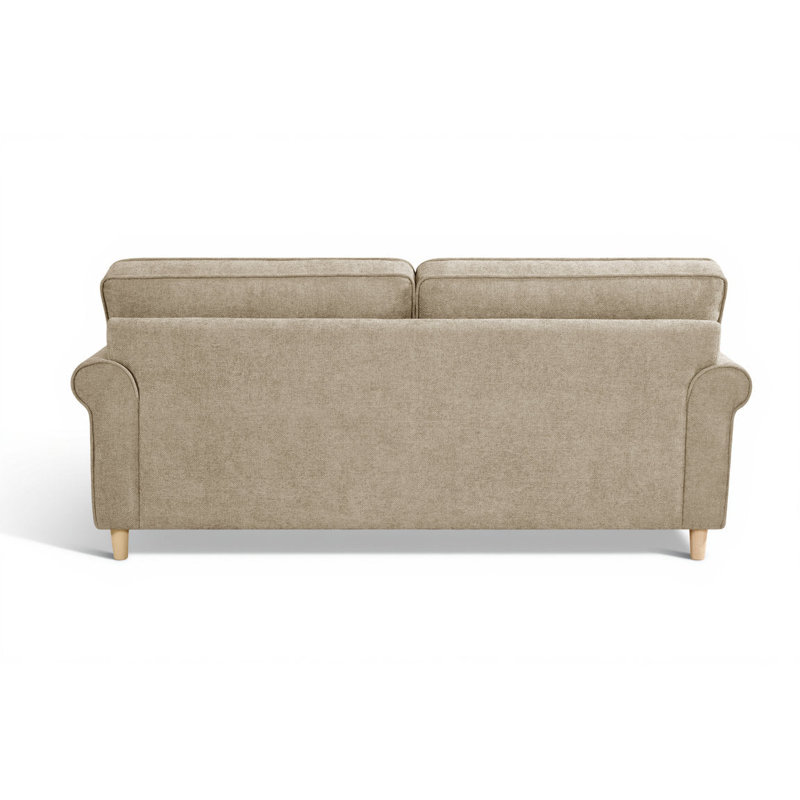 Freddie 3 Seater Chenille Sofa, Beige