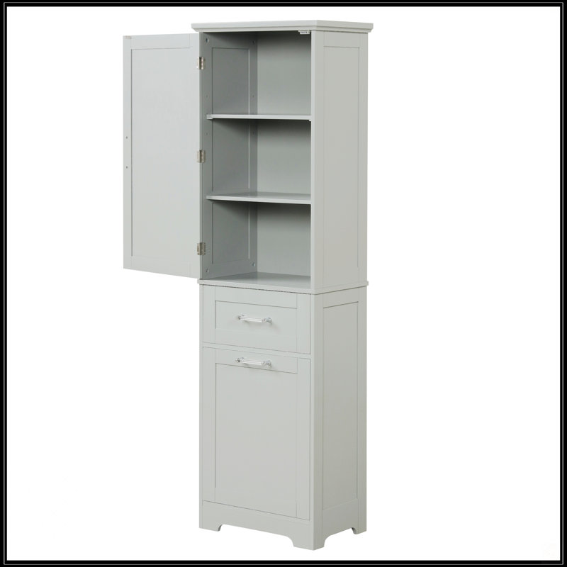 Grande armoire de rangement pour salle de bain, Grey