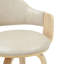 Daxton Mid-Century Swivel Bar & Counter Stool With Curved Back, Upholstered Seat, And Wood Frame-114210791-114210796-114210794