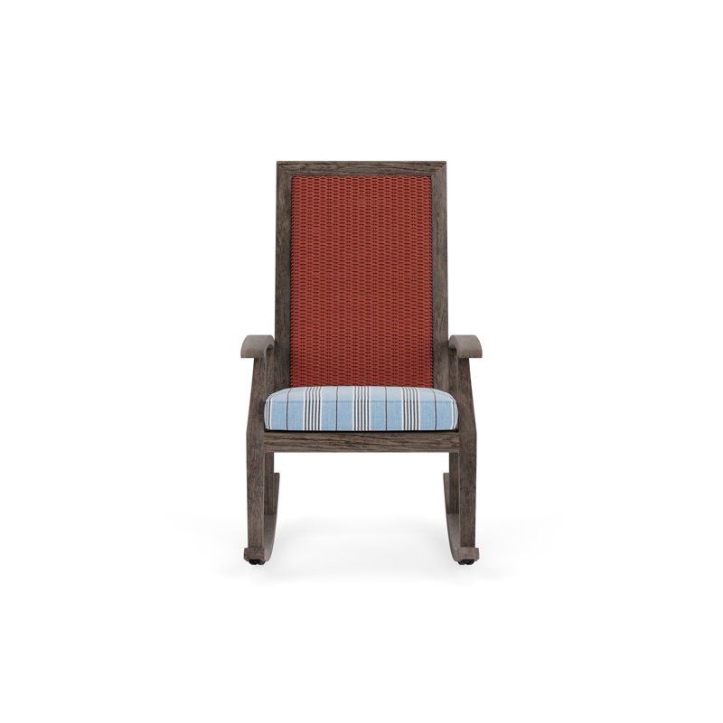 Frontier Outdoor Rocker Chair, Hansen Sky, Charcoal