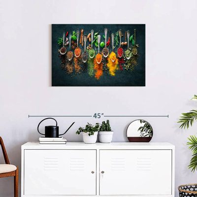Spoons And Spices Canvas Print