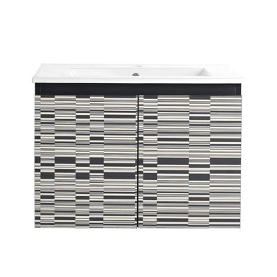 Beberman 24'' Single Bathroom Vanity with Ceramic Top