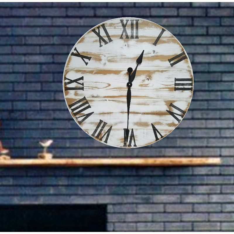Seviervillle Wood Wall Clock, Large