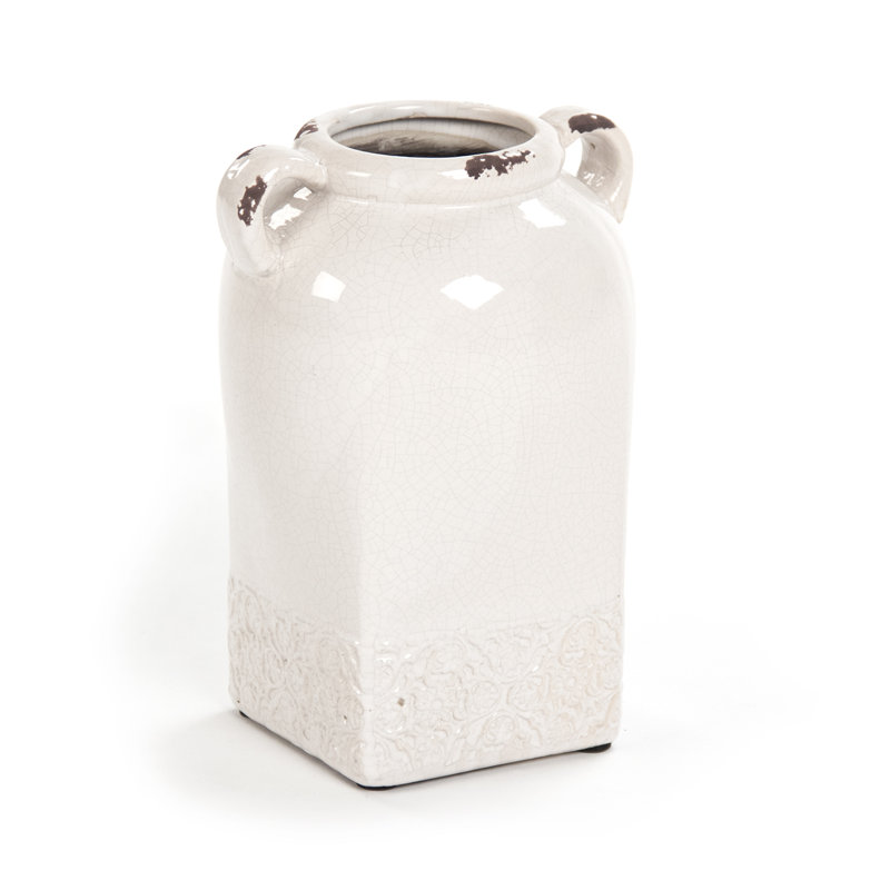 Table Vase, 9" H x 6.5" W x 6" D