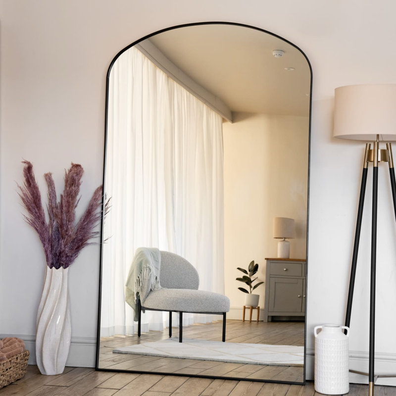 Yoko - Black Metal Gentle Arch Mirror, 200cm x 120cm