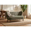 Fauteuils d'appoint confortables, tissu vert olive, 147 cm (57,87 po), siège compact moderne pour la maison