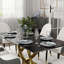 Ensemble de table de salle à manger moderne 7 pièces Zagan-959767344-975128226-959767345