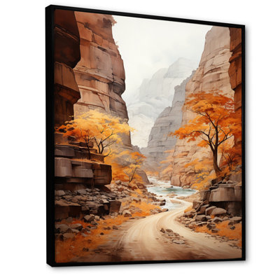 Perivolia Canyon Endless Journey II, reproduction d'art sur toile