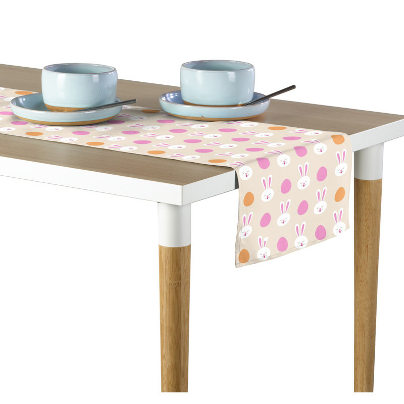 Entwistle Geometric Easter Table Runner, 108" L x 14" W