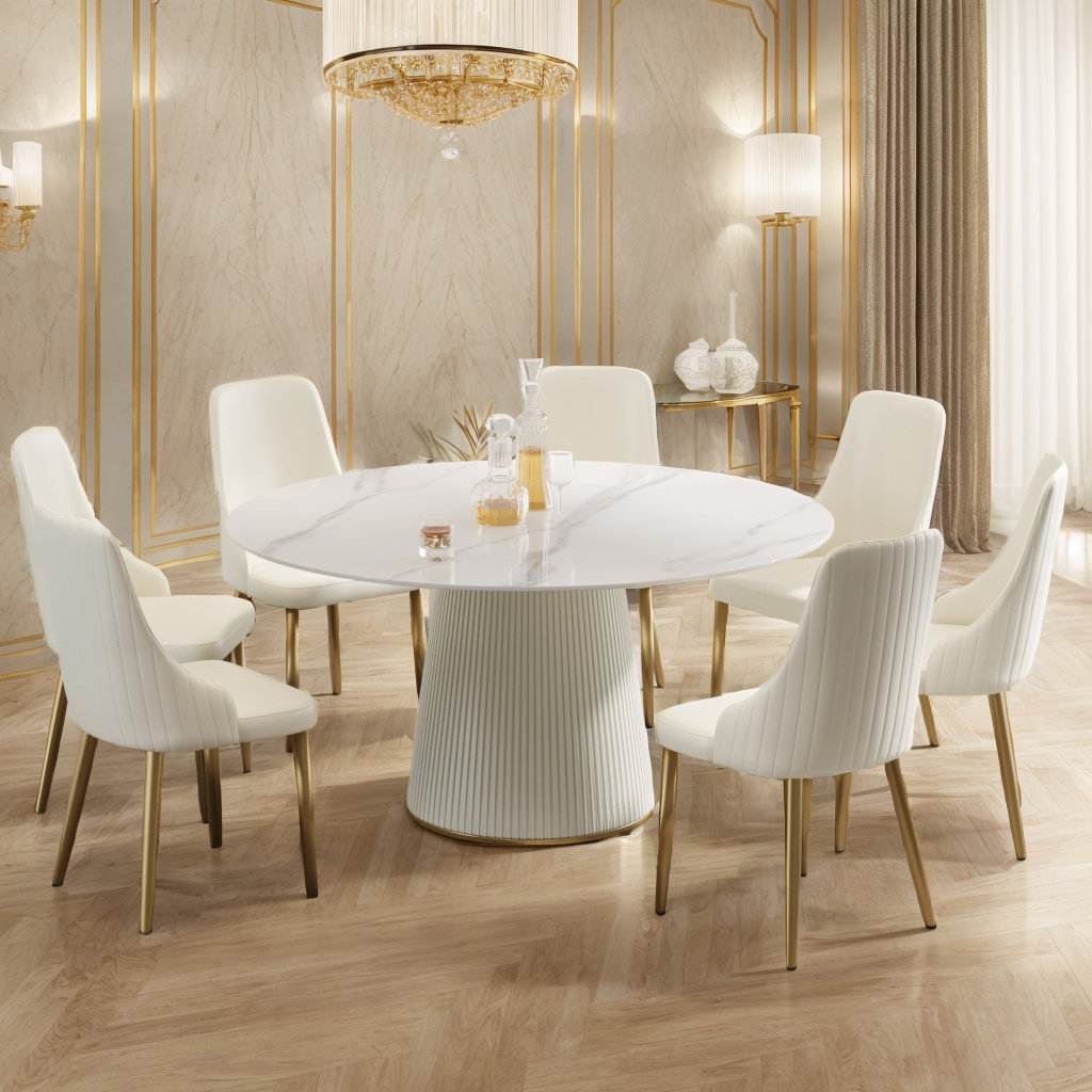 Orren Ellis Whelchel Pedestal Dining Table | Wayfair