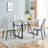 5-Piece Dining Table Chairs Set, Rectangular Dining Room Table Set For 4