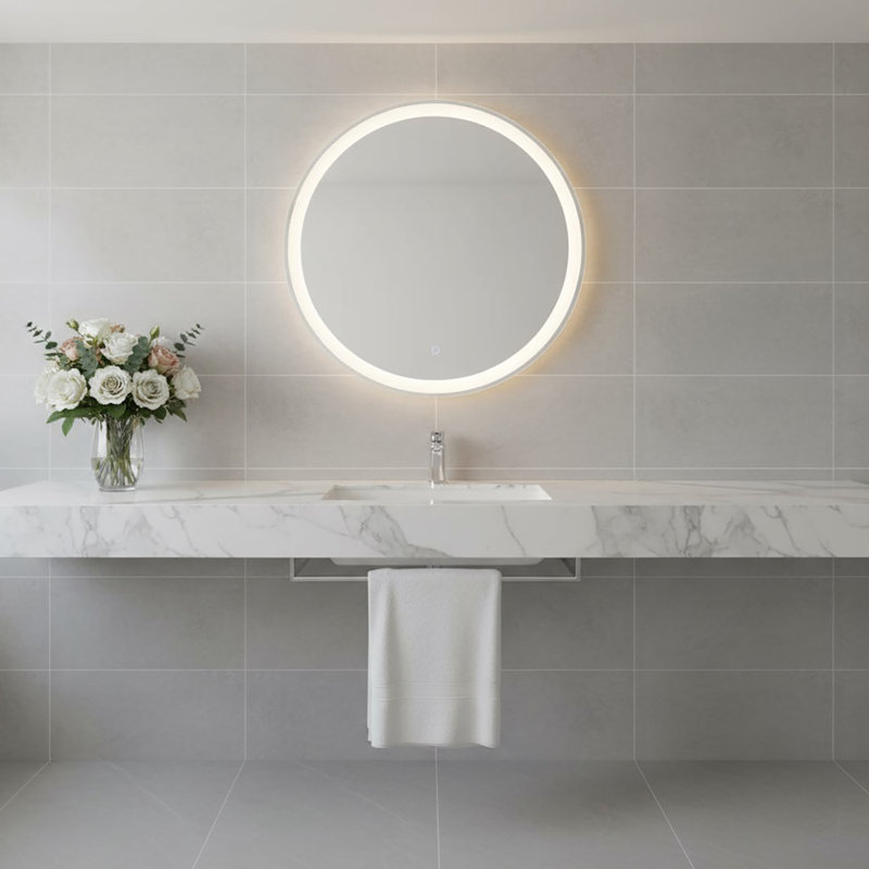 Reflections Round Wall Mirror, 23.6" x 23.5"