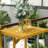Space-saving Adjustable Wood Balcony Folding Table - Perfect For Outdoor Dining And Study