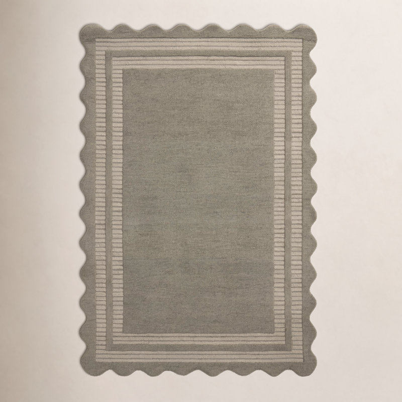 Tapis Chris Loves Julia x Loloi Scottie, Olive / galet, Rectangulaire 9 pi 3 po x 13 pi