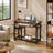 Granton Adjustable Height Iron Computer Desk with Built-In Electrical Outlet-46545742