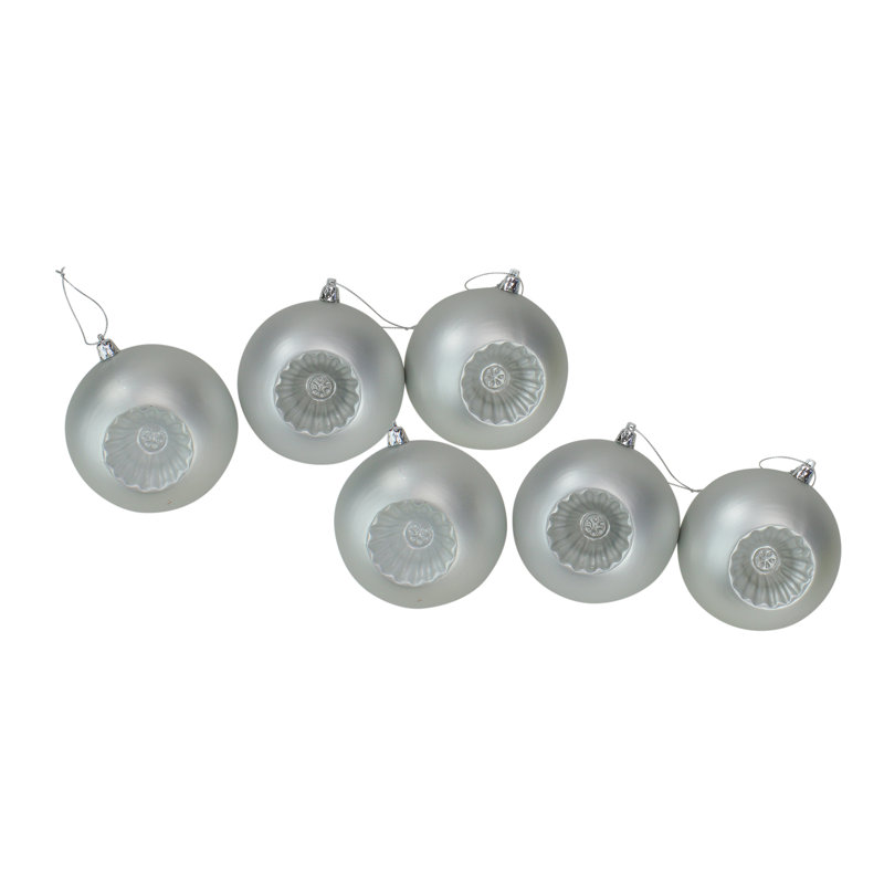 Boule de Noël mat incassable, Argent