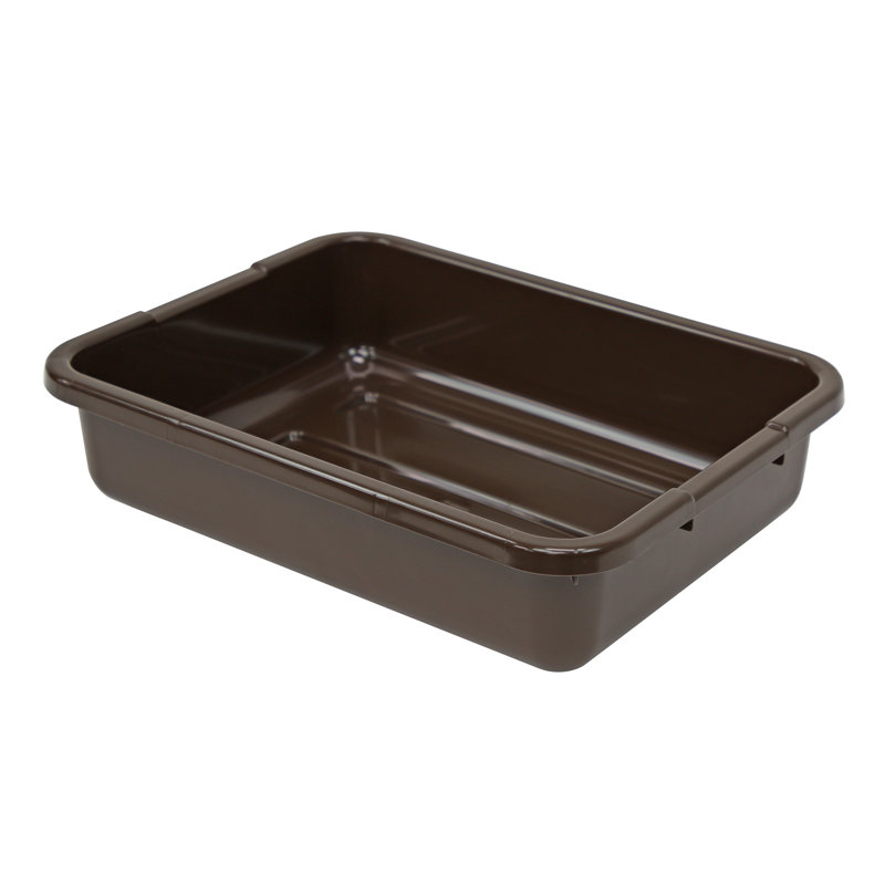 Bussing Bussing, fond nervuré, polypropylène, , NSF, boîte de 12, H 5 po x l 21 po x P 15 po, Brun